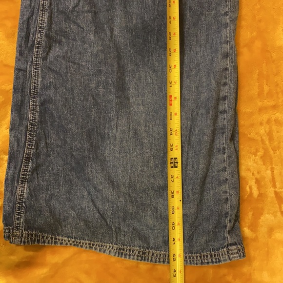 Free People Rider Suit Denim Blue Jeans Size M Wide Leg Pants Only - Picture 17 of 17